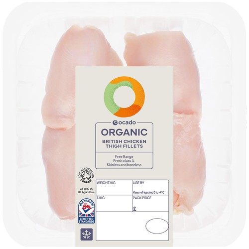 Ocado Organic Free Range Chicken Thigh Fillets thumbnail 2