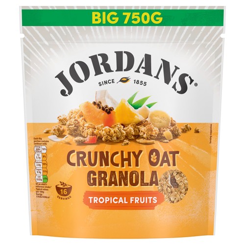 Jordans Crunchy Oat Granola Tropical Fruits Breakfast Cereal thumbnail 2