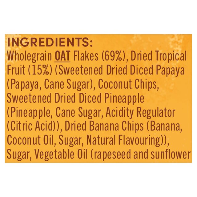Jordans Crunchy Oat Granola Tropical Fruits Breakfast Cereal thumbnail 8