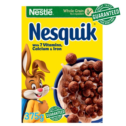 Nesquik Chocolate Breakfast Cereal thumbnail 4