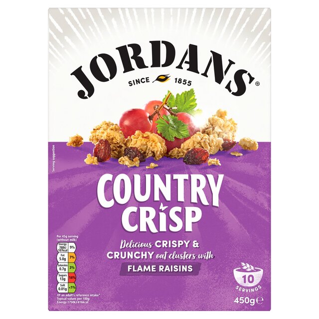 Jordans Country Crisp Flame Raisins Breakfast Cereal thumbnail 2