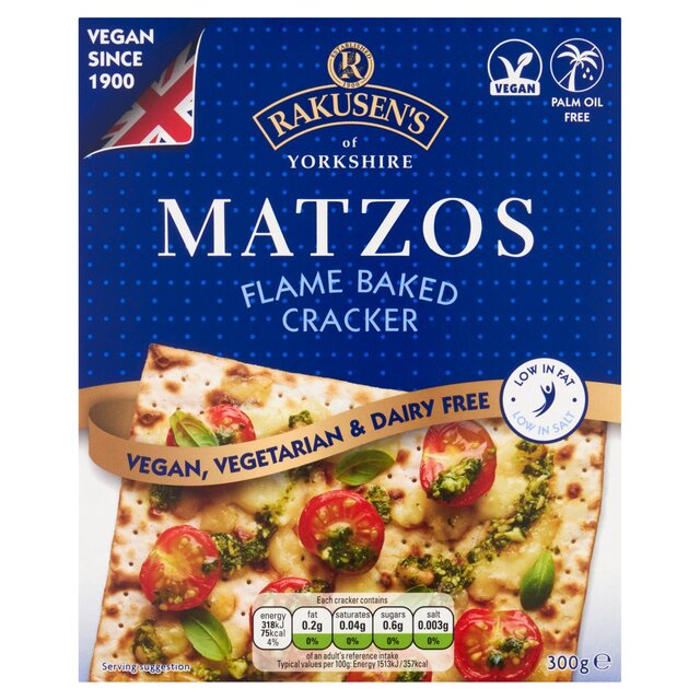 Rakusen's Yorkshire Matzo Flamed Baked Crackers