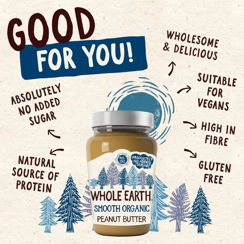 Whole Earth Organic Smooth Peanut Butter thumbnail 3