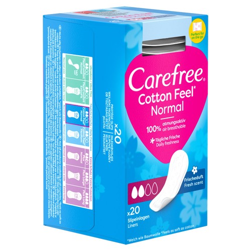 Carefree Cotton Fresh Scented Breathable Pantyliners Single Wrapped thumbnail 2