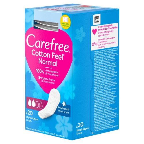 Carefree Cotton Fresh Scented Breathable Pantyliners Single Wrapped thumbnail 7