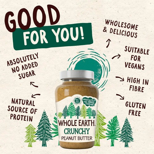Whole Earth Crunchy Peanut Butter thumbnail 5