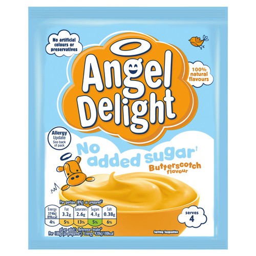 Angel Delight No Added Sugar Butterscotch Instant Dessert Mix thumbnail 2