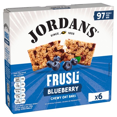 Jordans Frusli Juicy Blueberries Cereal Bars thumbnail 2