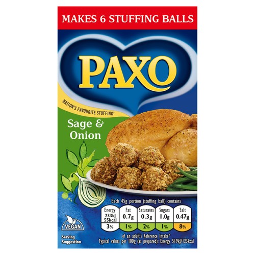 Paxo Sage & Onion Stuffing Mix thumbnail 2