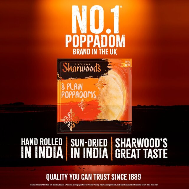 Sharwood's Plain Poppadoms thumbnail 2