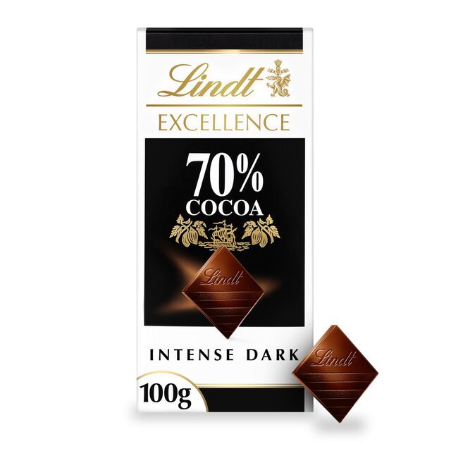 Lindt Excellence 70% Cocoa Dark Chocolate Bar