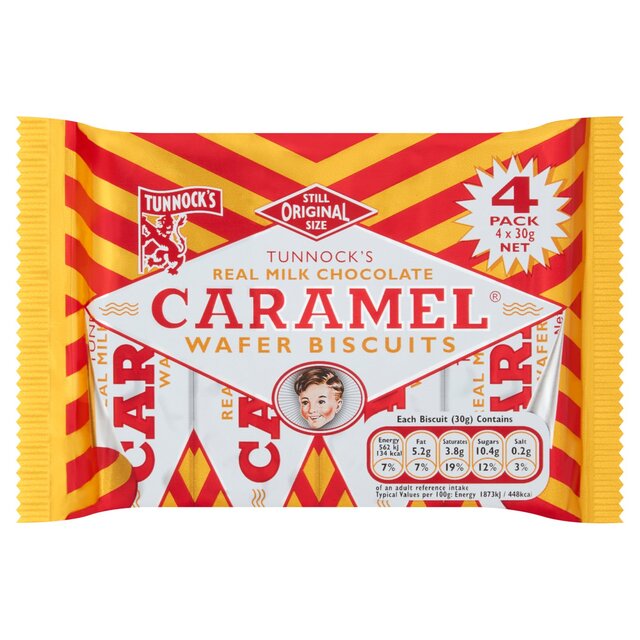 Tunnock's Milk Chocolate Caramel Wafers