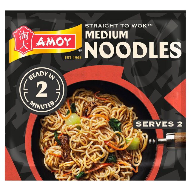 Amoy Straight To Wok Medium Noodles