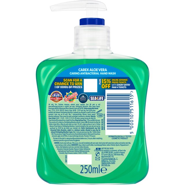 Carex Aloe Vera Antibacterial Handwash thumbnail 3