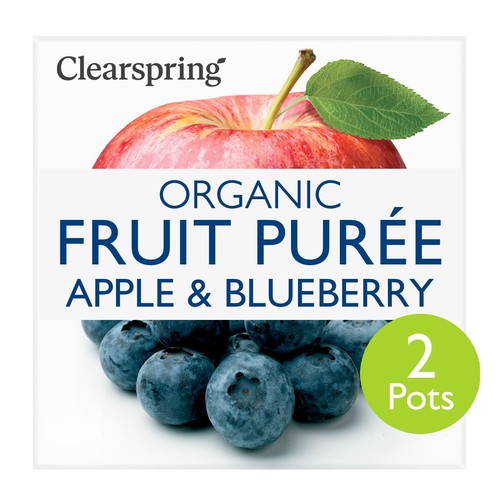 Clearspring Organic Apple & Blueberry Puree