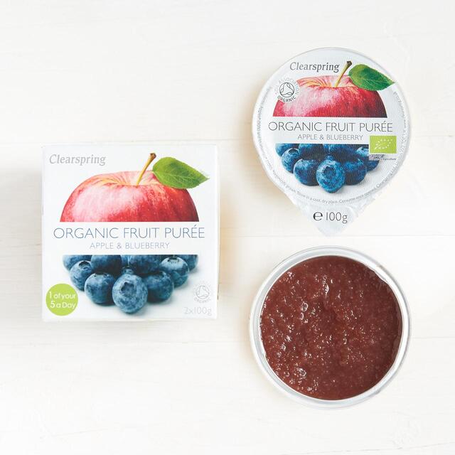 Clearspring Organic Apple & Blueberry Puree thumbnail 3
