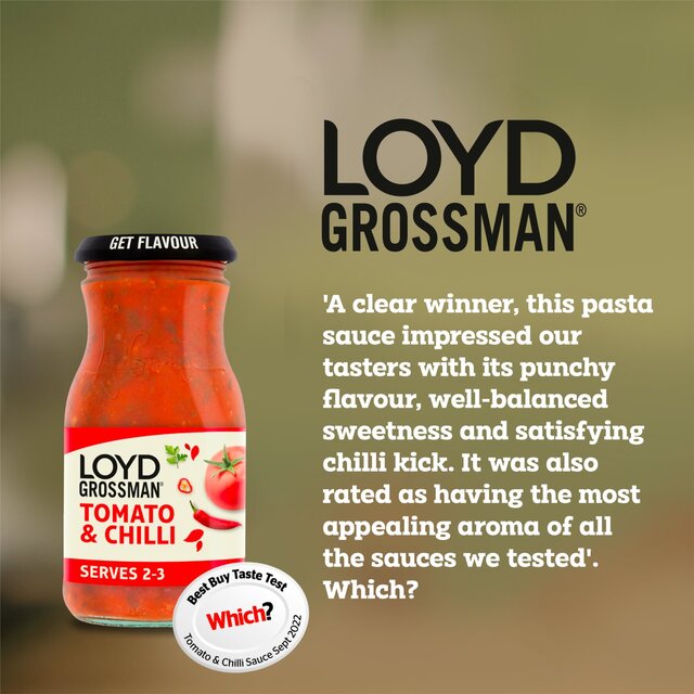 Loyd Grossman Tomato & Chilli Pasta Sauce thumbnail 2