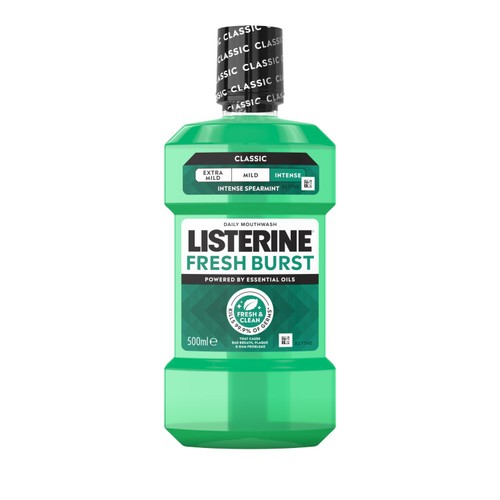 Listerine Fresh Burst Intense Spearmint Classic Mouthwash thumbnail 2