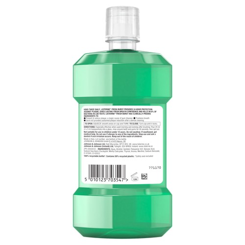 Listerine Fresh Burst Intense Spearmint Classic Mouthwash thumbnail 9