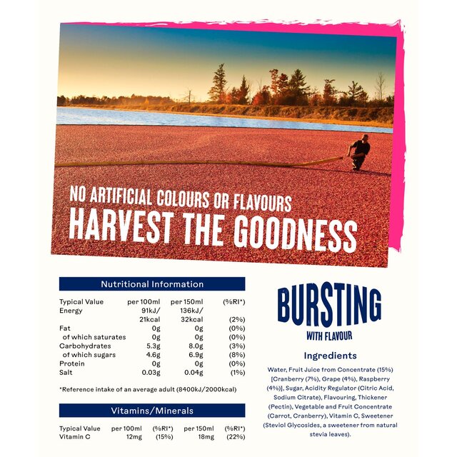 Ocean Spray Cranberry & Raspberry thumbnail 3