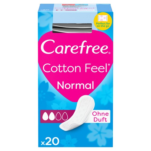 Carefree Cotton Breathable Pantyliners Single Wrapped