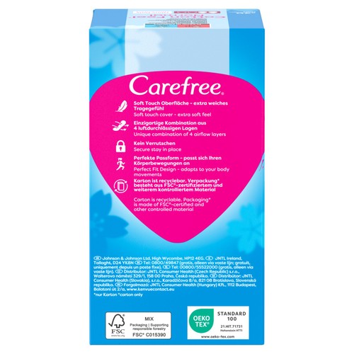 Carefree Cotton Breathable Pantyliners Single Wrapped thumbnail 9
