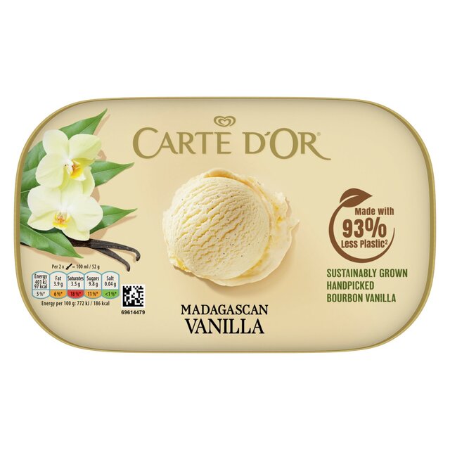 Carte D'or Madagascan Vanilla Ice Cream Dessert Tub