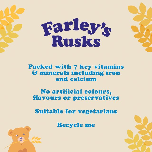 Farley's Rusks Original Baby Food Snacks 6+ Months thumbnail 4