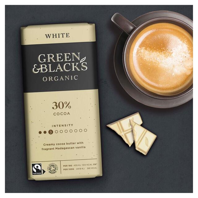 Green & Black's Organic White Chocolate Bar thumbnail 3