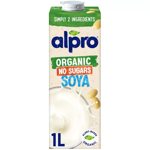 Alpro Organic Soya No Sugars Long Life Dairy Free Drink