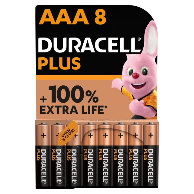 Duracell Plus 100% AAA Alkaline Batteries