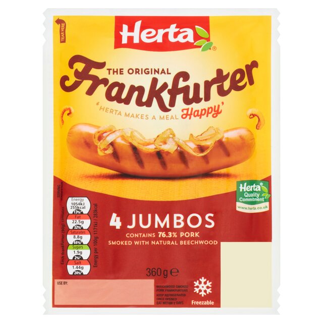 Herta Jumbo Frankfurters Hot Dogs