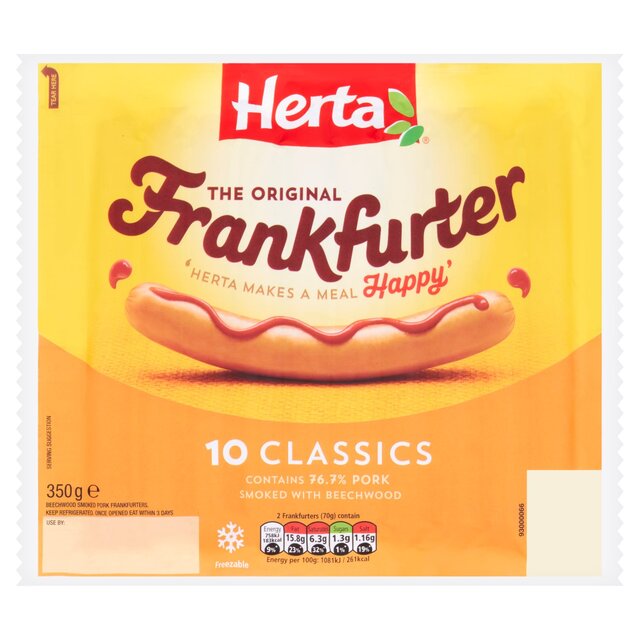 Herta 10 Frankfurters Hot Dogs thumbnail 2