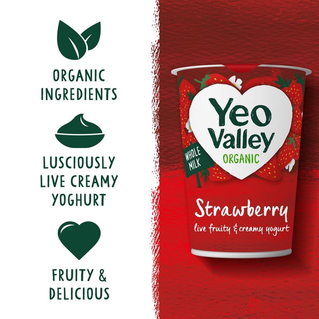 Yeo Valley Organic Strawberry Yoghurt thumbnail 3