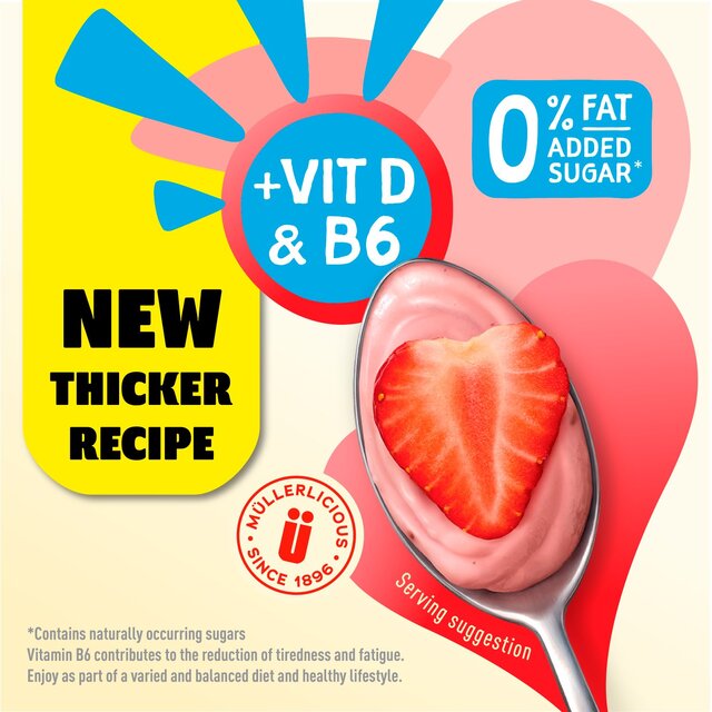 Muller Light Strawberry Fat Free Yogurt thumbnail 2