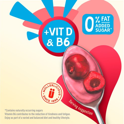 Muller Light Cherry Fat Free Yogurt thumbnail 4