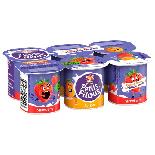Petits Filous Kids Strawberry & Apricot Yoghurt Pots thumbnail 2