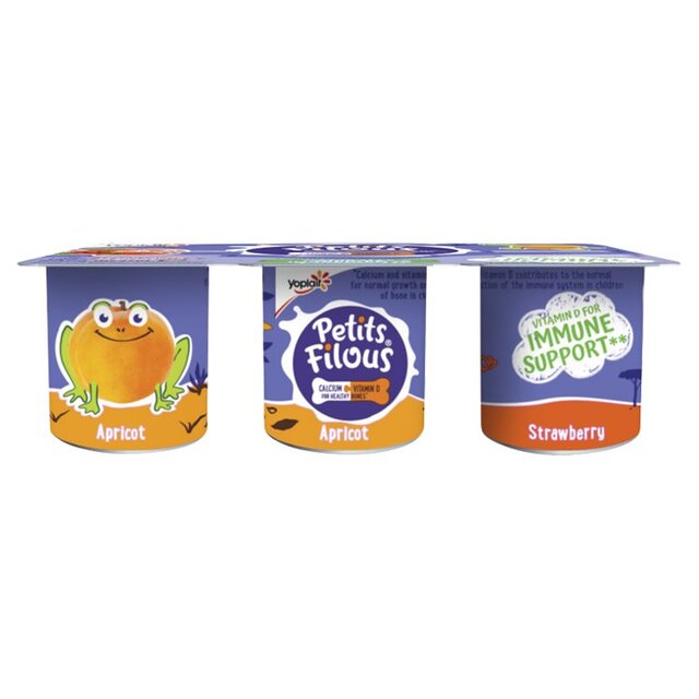 Petits Filous Kids Strawberry & Apricot Fromage Frais thumbnail 2