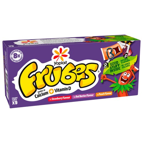 Frubes Kids Strawberry, Red Berry & Peach Yoghurt Tubes thumbnail 2