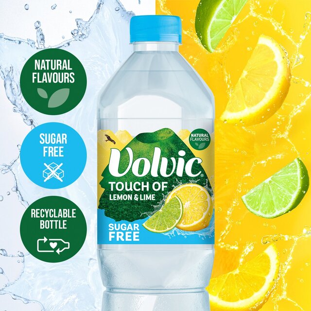 Volvic Touch of Fruit Lemon & Lime Sugar Free Still Flavoured Water thumbnail 5
