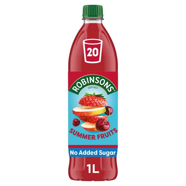 Robinsons Single Strength Summer Fruits No Added Sugar
