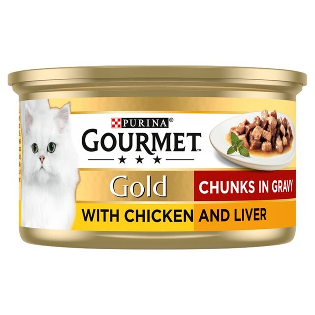 Gourmet Gold Chunks in Gravy Chicken & Liver Wet Cat Food