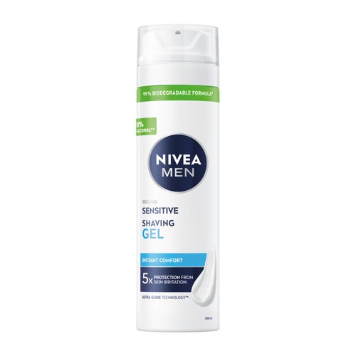 NIVEA MEN Sensitive Shaving Gel with 0 % Alcohol