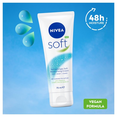 NIVEA Soft Moisturiser Cream for Face Hands & Body thumbnail 6