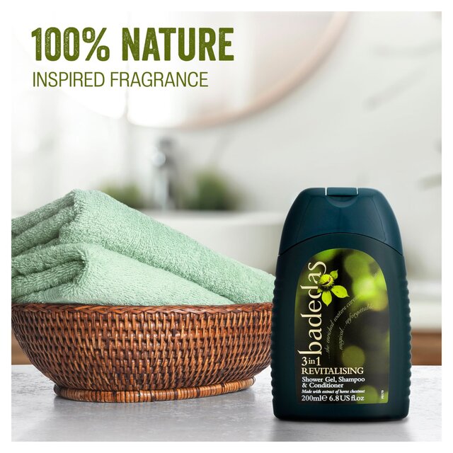 Badedas 3 in 1 Revitalising Shower Gel, Shampoo & Conditioner thumbnail 8