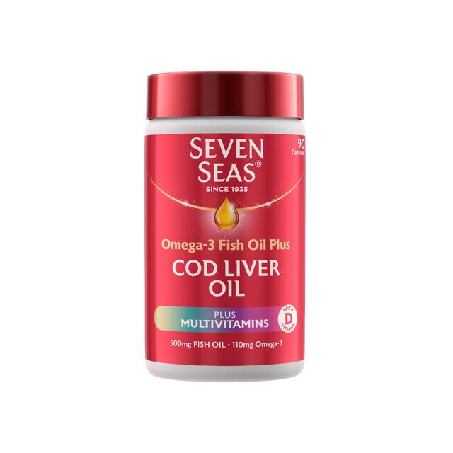 Seven Seas Cod Liver Oil Plus Multivitamins Omega-3 Fish Oil Capsules thumbnail 2