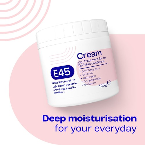 E45 Moisturiser Body Cream for Dry Skin & Eczema thumbnail 6