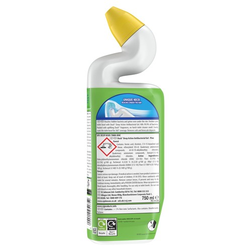 Duck Deep Action Gel Toilet Liquid Cleaner Pine thumbnail 3