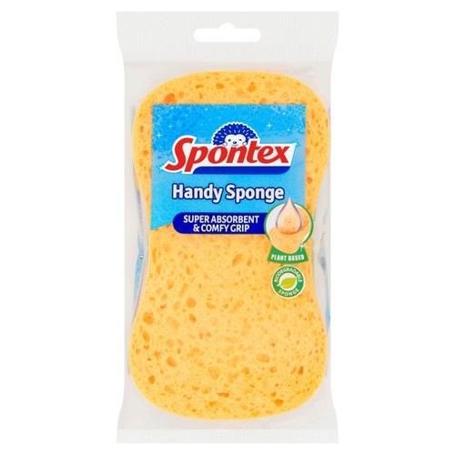 Spontex Handy Cleaning Sponge - Super Absorbent Kitchen & Bathroom Sponge