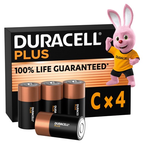 Duracell Plus 100% C Alkaline Batteries